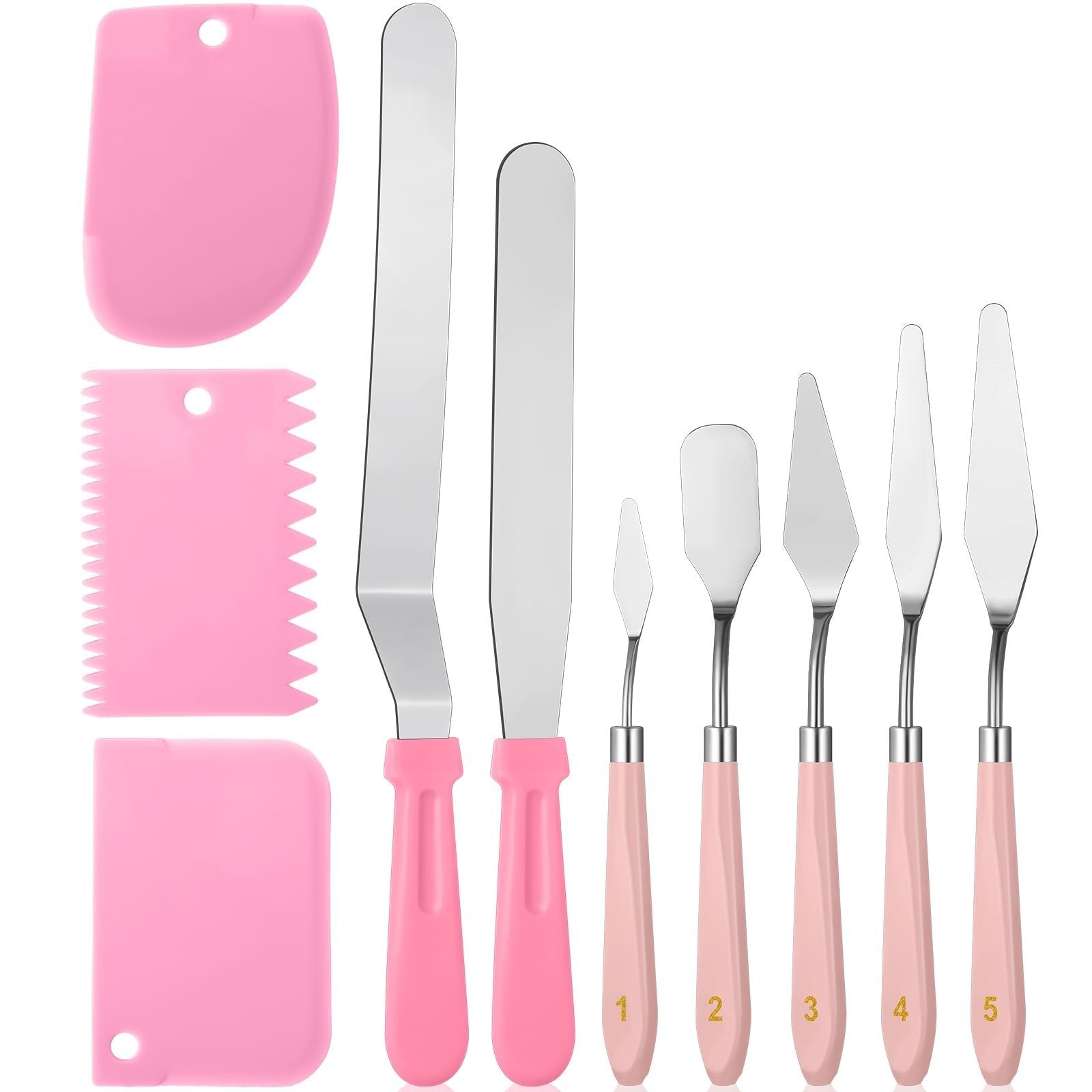 10 Pcs cake spatula set Decorating Kit Baking Supply Accessories Tools for Be...