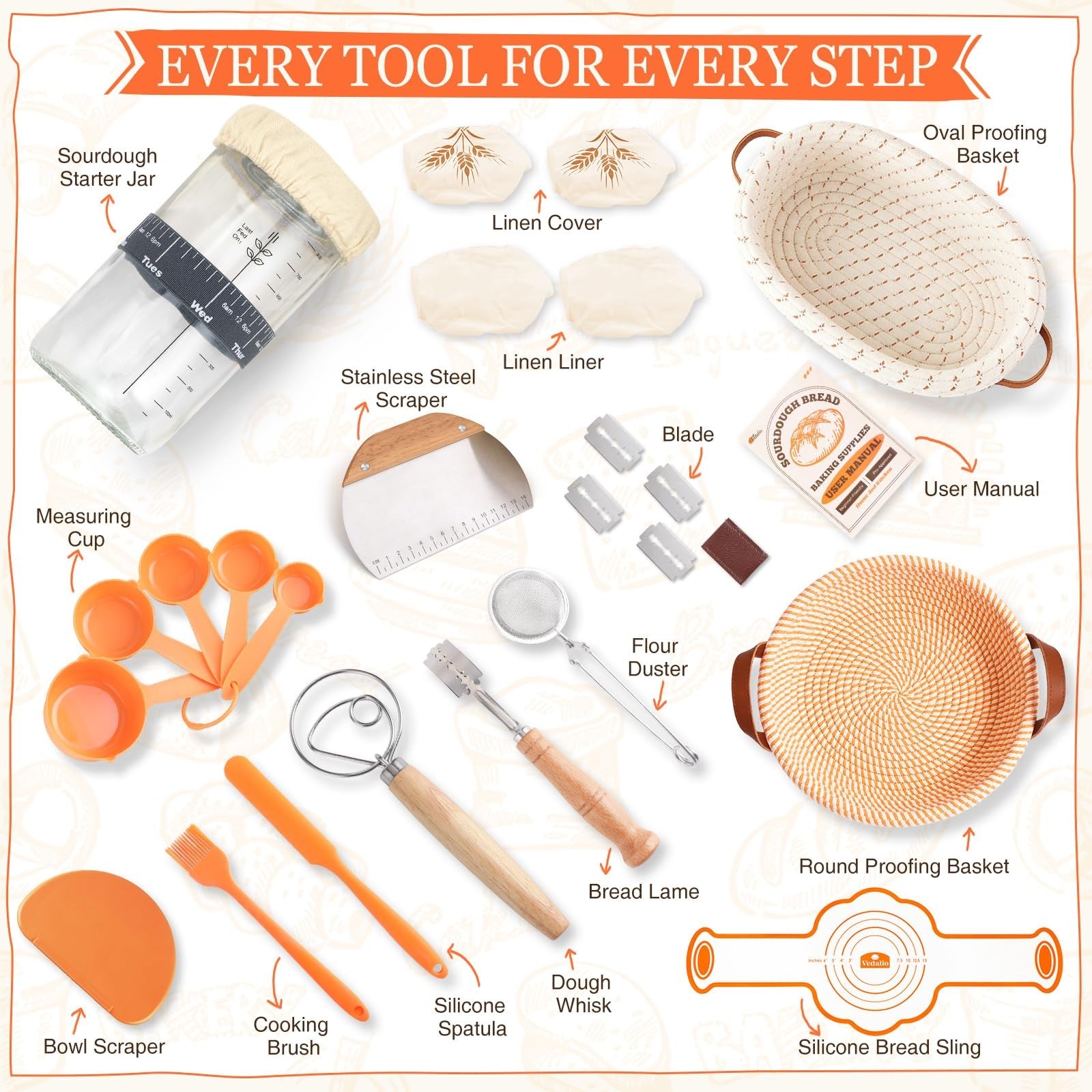Sourdough Starter Kit, Sourdough Bread Baking Supplies, Sour Dough Starter Ki...