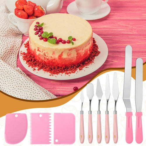 10 Pcs cake spatula set Decorating Kit Baking Supply Accessories Tools for Be...